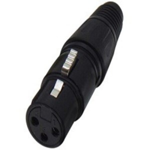XLR CANON ΚΑΛΩΔΙΟΥ 3P ΘΗΛΥΚΟ ΜΑΥΡΟ/ΜΑΥΡΟ JT-2046A JKG