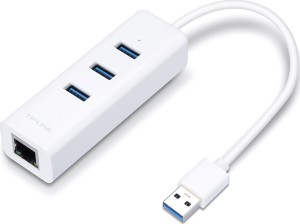 TP-LINK UE330 v2 USB 3.0-Hub & Gigabit-Adapter, 3 Ports, 18.5 cm