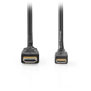 NEDIS CVGL34500BK50 Καλώδιο High speed HDMI with Ethernet, HDMI mini αρσ. - HDMI αρσ. με επίχρυσες επαφές, 5.00m.