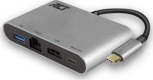 Intronics - AC7040 - USB 3.1 Type-C Male - USB Type-A/ USB Type-C/ HDMI/ RJ-45 Docking Station