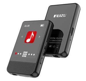 RUIZU MP3-Player M16 mit Touchscreen 1.8, 16 GB, BT, griechisches Menü, schwarz