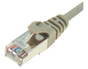 S/FTP-PATCHCORD CAT6A-Netzwerkkabel 50.0 m GRAU