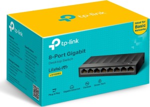 TP-LINK LS1008G v3 Unmanaged L2 Switch με 8 Θύρες Gigabit (1Gbps) Ethernet