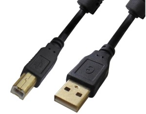 ΚΑΛΩΔΙΟ USB 2.0 A/M B/M 5m ΔΕΔΟΜΕΝΩΝ ΜΕ ΦΕΡΡΙΤΗ HIGH SPEED ΜΑΥΡΟ BLS VZN