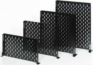 Conteg - DP-PT-450 - Ripiano per Rack 1U con Profondità 45cm e Carico Massimo 20kg Nero