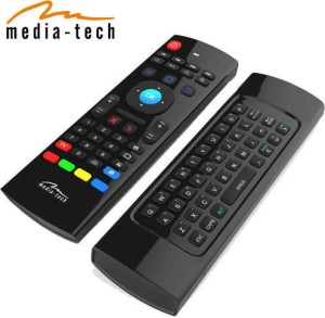Control remoto compatible con Media-Tech MT1422 para decodificadores de TV y televisores AirMouse