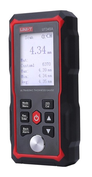 UNI-T Digital Ultrasonic Thickness Gauge UT345A, 2000mAh, mm/in