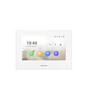 HIKVISION DS-KH6320-WTE1-W Δικτυακό (IP) μόνιτορ θυροτηλεόρασης Ethernet και WiFi σε άσπρο χρώμα, οθόνη αφής (touch) 7’’.
