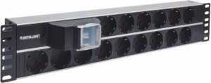 Manhattan 714051 Regleta Rack 19 15xSch In Sch 2U Negro