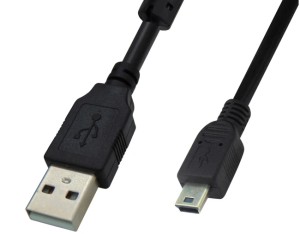 ΚΑΛΩΔΙΟ USB 2.0 A/M MINI B/M 5m ΔΕΔΟΜΕΝΩΝ 5PIN HIGH SPEED ΜΑΥΡΟ BAG PLY