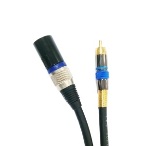EDC 2-0465 / 2.0 m XLR-Kabel 3P-Stecker / Cinch-Stecker