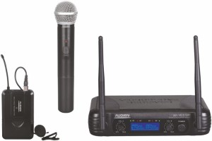 Audien WR-18LD-C Set di 2 microfoni wireless UHF con risvolto e palmari