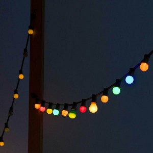 V-TAC Garden Garland (String) LED 10 Meters 20 Bulbs 0.5W VT-71020 RGBY 600lm