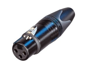 NEUTRIK NC3FXX-B XLR CABLE CONNECTOR  FEMALE 3 POLE