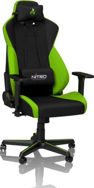 Silla Gaming Nitro Concepts S300 Stealth Black/Atomic Green (NC-S300-BG)