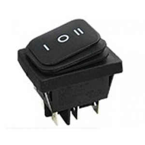 ROCKER SWITCH LARGE 6P ON-OFF-ON 16A/250V IP40 MAYRO RL2(P) YNX