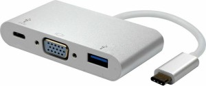 Roline Type C - VGA Adapter, M / F, + 1x USB 3.2 Gen 1 AF, + 1x Type C (Power Delivery) -12.03.3202
