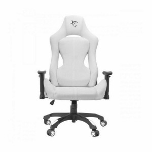 White Shark Monza Leather Gaming Chair with Adjustable Arms White