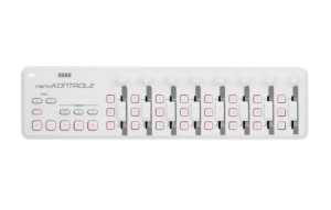 KORG NANOKONTROL 2 USB Midi controller, 8 sliders 24 keys, in white color