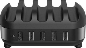 ORICO Estación de carga USB DUK-5P, 5x USB, 40W, negro