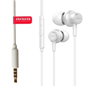 Aiwa ESTM-500WT Headphones Hands Free HI-RES 3,5mm