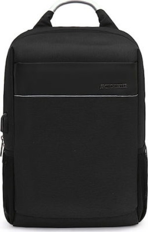 ARCTIC HUNTER τσάντα πλάτης B00218-BK με θήκη laptop 15.6, μαύρη