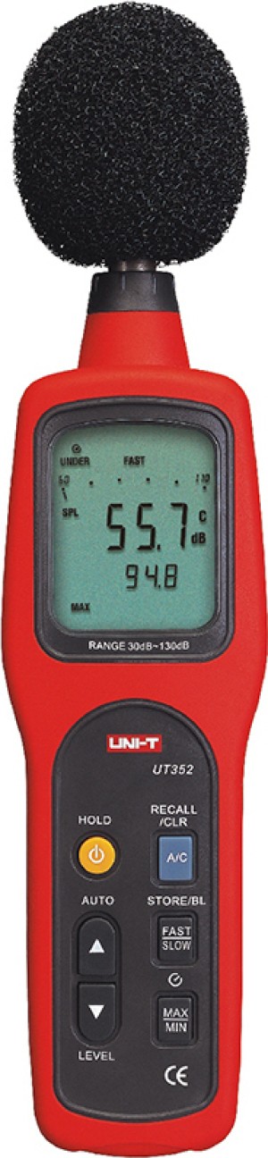 UNI-T digital decibel meter UT352, 30-130dB