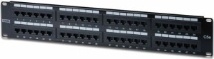 Panel de conexión Digitus DN-91548U Cat 5e UTP con 48 puertos negro