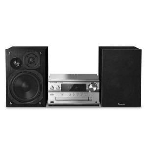 Panasonic Sound System 3.0 SC-PMX90EG 120 W mit CD/Digital Media Player und Bluetooth Silber