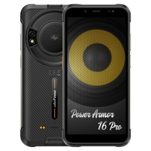 ULEFONE Smartphone Armor 16 Pro, Lautsprecher 3.5 W 5.93, 4/64 GB 9600 mAh, schwarz