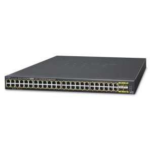 PLANET GS-4210-48P4S Switch gestito SFP a 48 porte 10/100 / 1000T 802.3at + 4 / 100BASE-X a 1000 porte / 440W