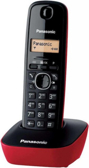 KX-TG1611GRH PANASONIC ΚΟΚΚΙΝΟ ΑΣΥΡΜΑΤΟ ΤΗΛ