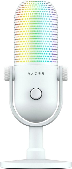 Razer SEIREN V3 CHROMA - WHITE - RGB USB Condenser Microphone - Gain Limiter - Build-in Shock Absorb