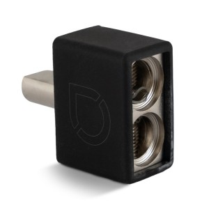 Auto-Connect Αντάπτορας ενισχυτή 2x50mm²/0GA to 1x35mm²/4GA Brass core, Satin nickel plated