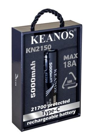 Keanos® ΚΝ2150 21700 Type – C Επαναφορτιζόμενη Μπαταρία 5.000mAh
