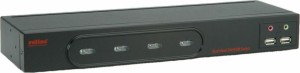 Roline 14.01.3362 Dual Head KVM Switch 1 User - 4 PCs DVI Audio