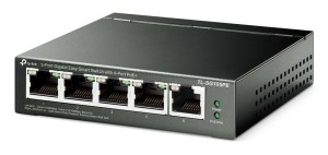 TP-LINK Easy Smart Switch TL-SG105PE, 5 puertos Gbit, 4 puertos PoE+, Ver. 2.0