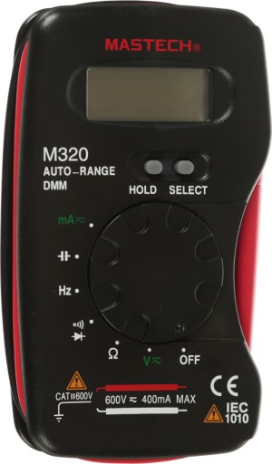 MULTIMETER DIGITAL BASIC POCKET FULL + AUTORANGE M320 MASTECH
