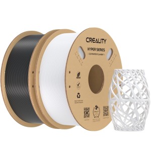 Creality Hyper-PETG Value Pack 2kg Black & White 3D Printer Filament, fast print, 2kg 1.75