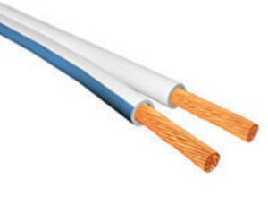 ACCORDIA Cable de Altavoz, 2 x 1,00mm., Gris-Azul, Cable de Altavoz