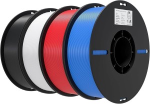 Creality EN-PLA Value Pack 4kg -  Black & White & Red & Bule - Ender Filament 4kg 1.75 (3301010474)