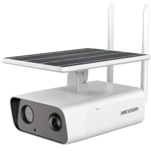 Telecamera IP bullet autonoma HIKVISION DS-2XS2T41G0-ID/4G/C04S05 da 4 MP, con obiettivo da 4 mm, luce ausiliaria e alimentazione da pannello solare