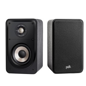 Altavoces de biblioteca negros Polk Audio Signature S15e (par)