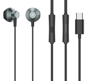 Auricolari CELEBRAT con microfono D14, USB-C, 1.2m, neri