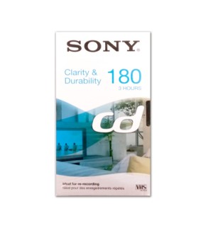 SONY E-180CDG Casete de grabación de video VHS 180min PAL / SECAM