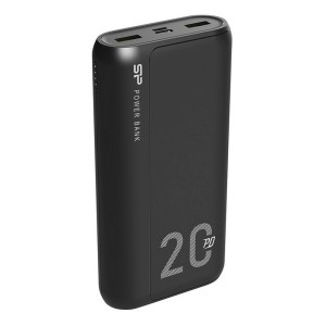 Power Bank in silicone QS15 20000mAh con ricarica rapida e USB-C nero