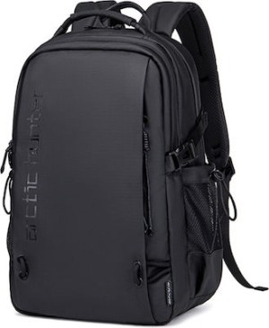 ARCTIC HUNTER τσάντα πλάτης B00530 με θήκη laptop 15.6, 24L, μαύρη