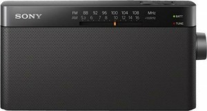Sony ICF-306 Tragbares Batterieradio Schwarz