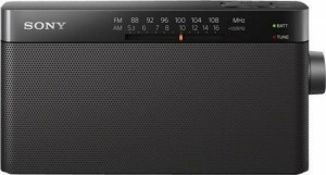 Sony ICF-306 Radio portatile a batteria nera