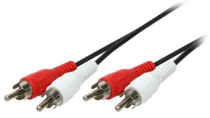 Cable de Conexión LogiLink 2x RCA macho - 2x RCA macho 5m (CA1040)